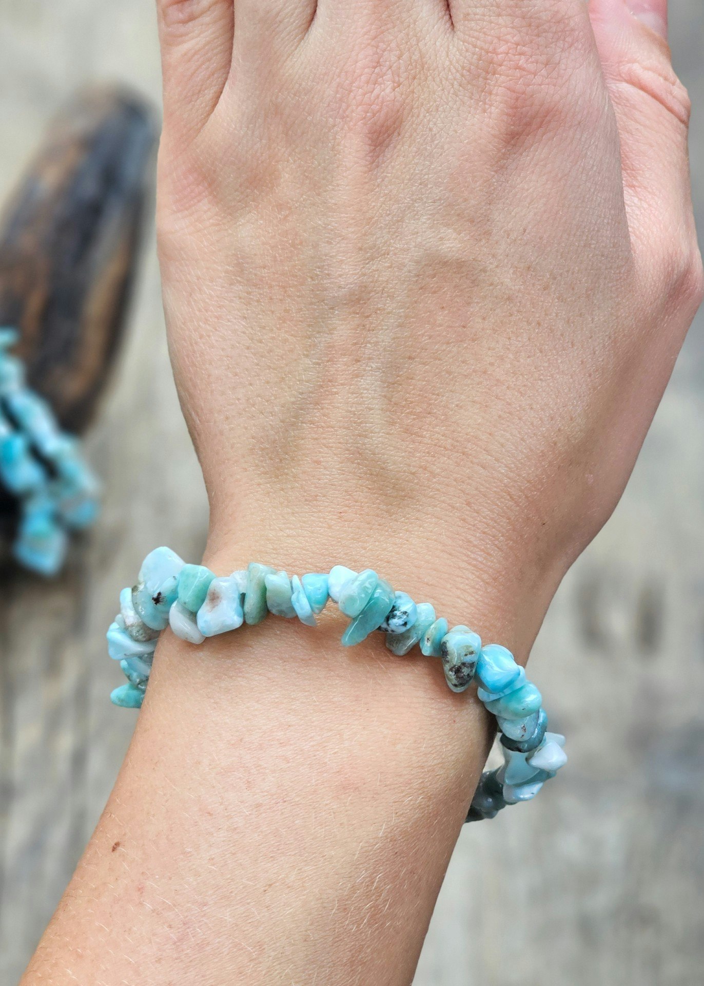 Larimar, chipsarmband
