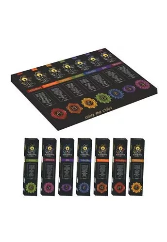 GOLOKA - 7 Chakra Presentförpackning, rökelsepinnar