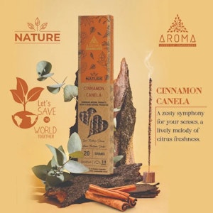 Aroma - Orgánico Nature Cinnamon, rökelsepinnar