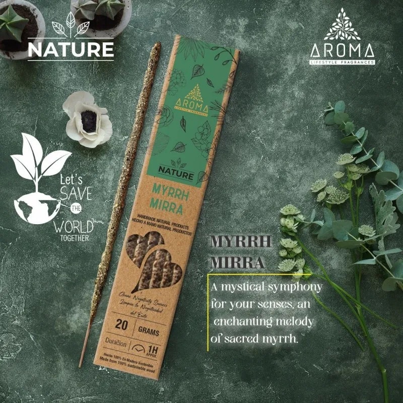 Aroma - Orgánico Nature Myrrh, rökelsepinnar