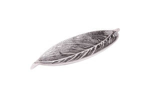 Rökelsehållare, stort löv silver
