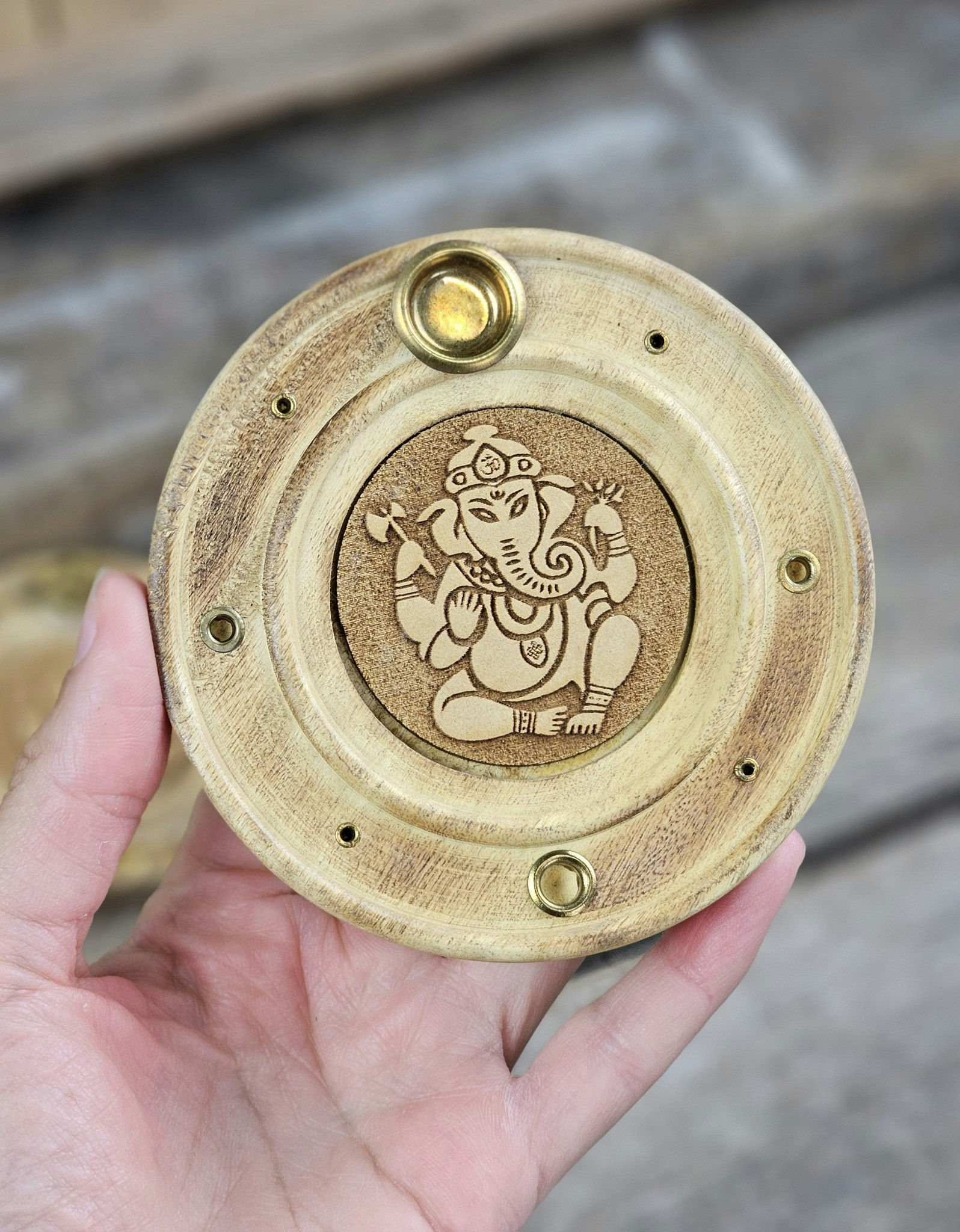 Rökelsehållare för koner & pinnar, Ganesha