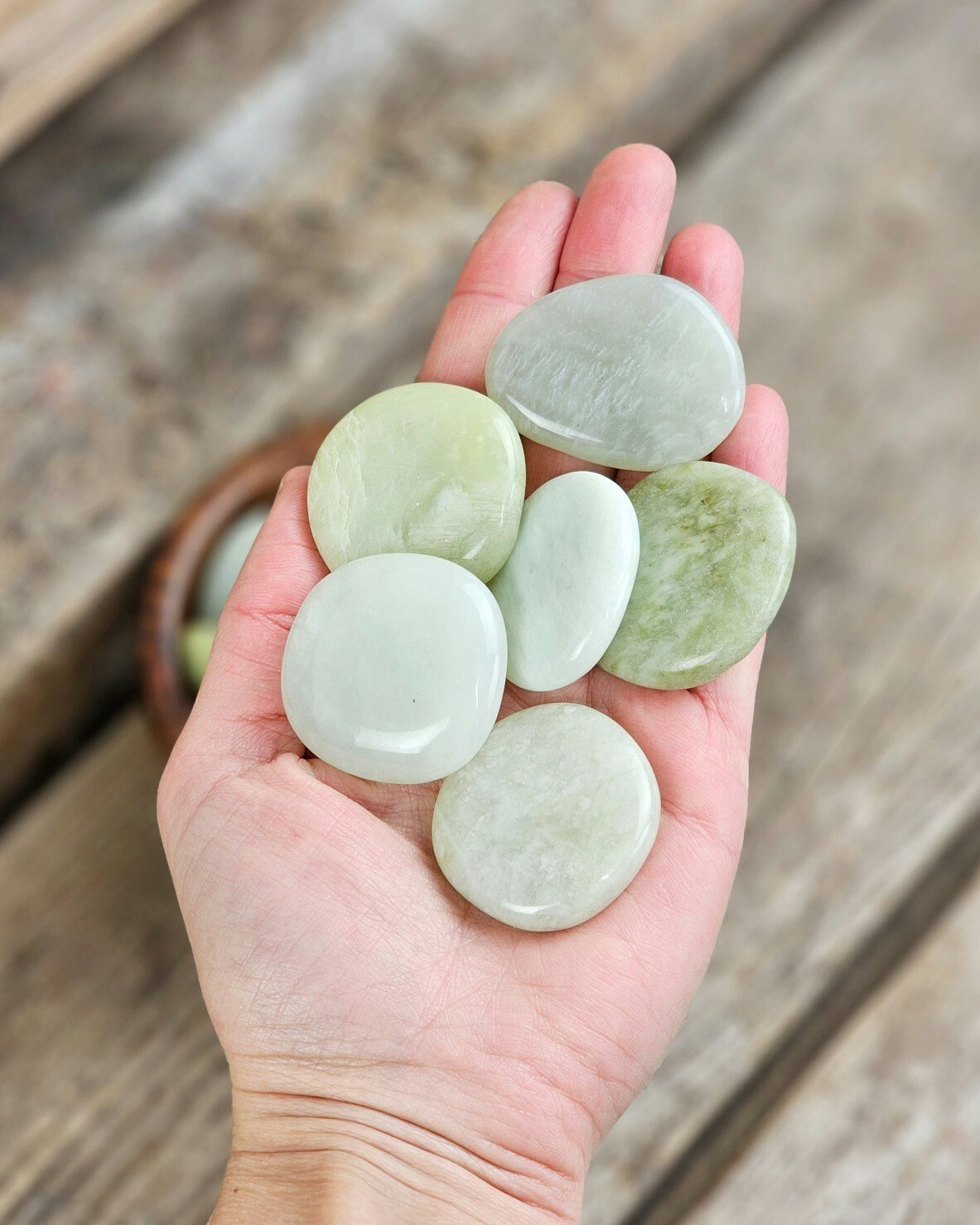New Jade platta, touchstone (per 250 gram)