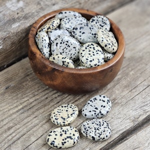 Dalmatinerjaspis platta, små touchstone (per 250 gram)