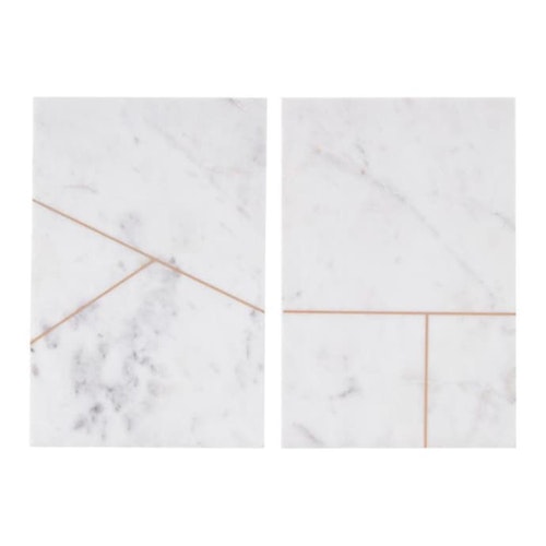 CUTTING BOARD, MARBLE set of 2