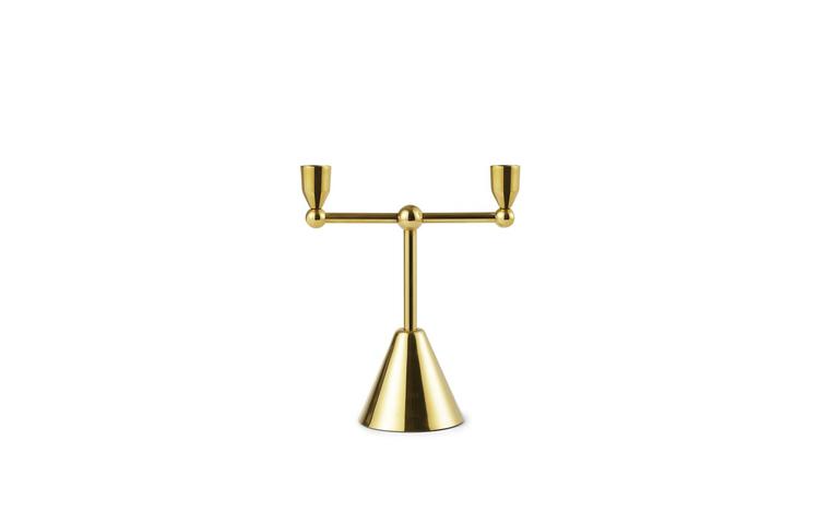 Tivoli Pirouette Candle Holder 2 Brass