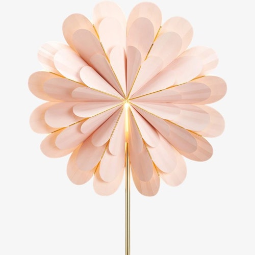 Marigold Table Lamp Pale Pink Ponsettia