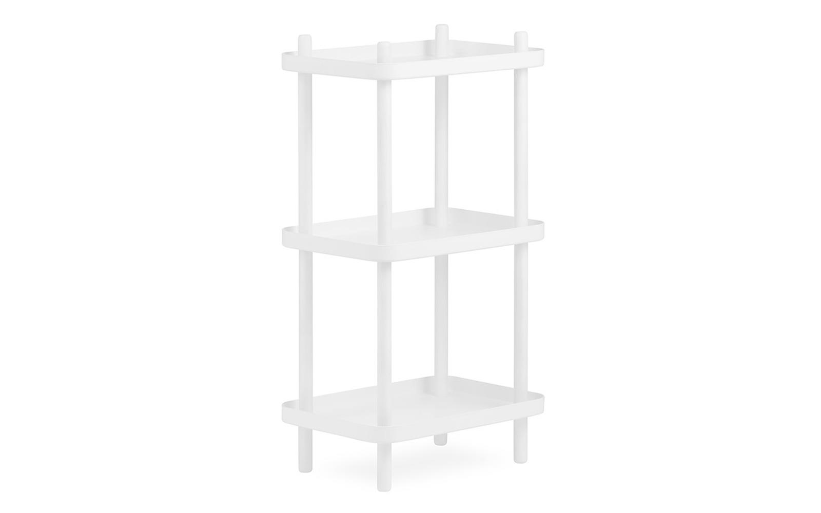Block Shelf White/White