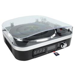 Skivspelare TT25USB + Media Recorder, med inbyggd högtalare + USB + SD + FM-Radio