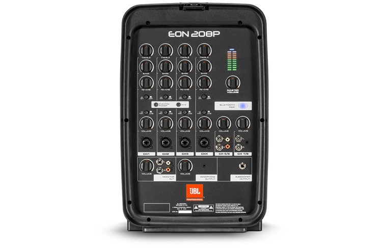 EON208P, Portabelt Komplett PA, Bluetooth Audio streaming, 8ch mixer/FX, 2st 8"" 2-vägs högtalare
