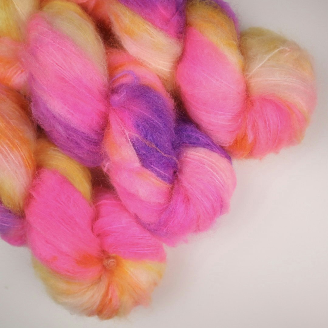 Tjock Mohair 100g "Paraplydrink"