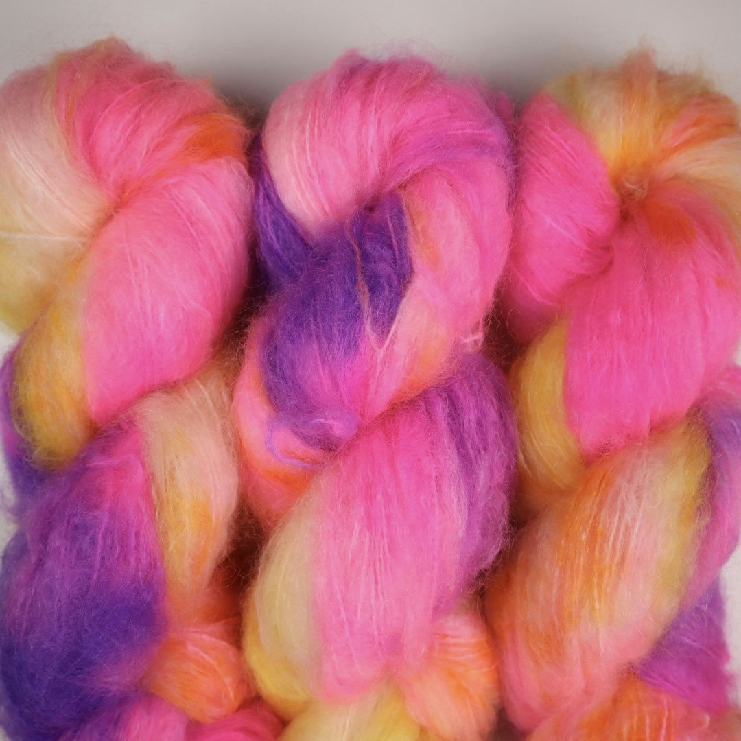 Tjock Mohair 100g "Paraplydrink"