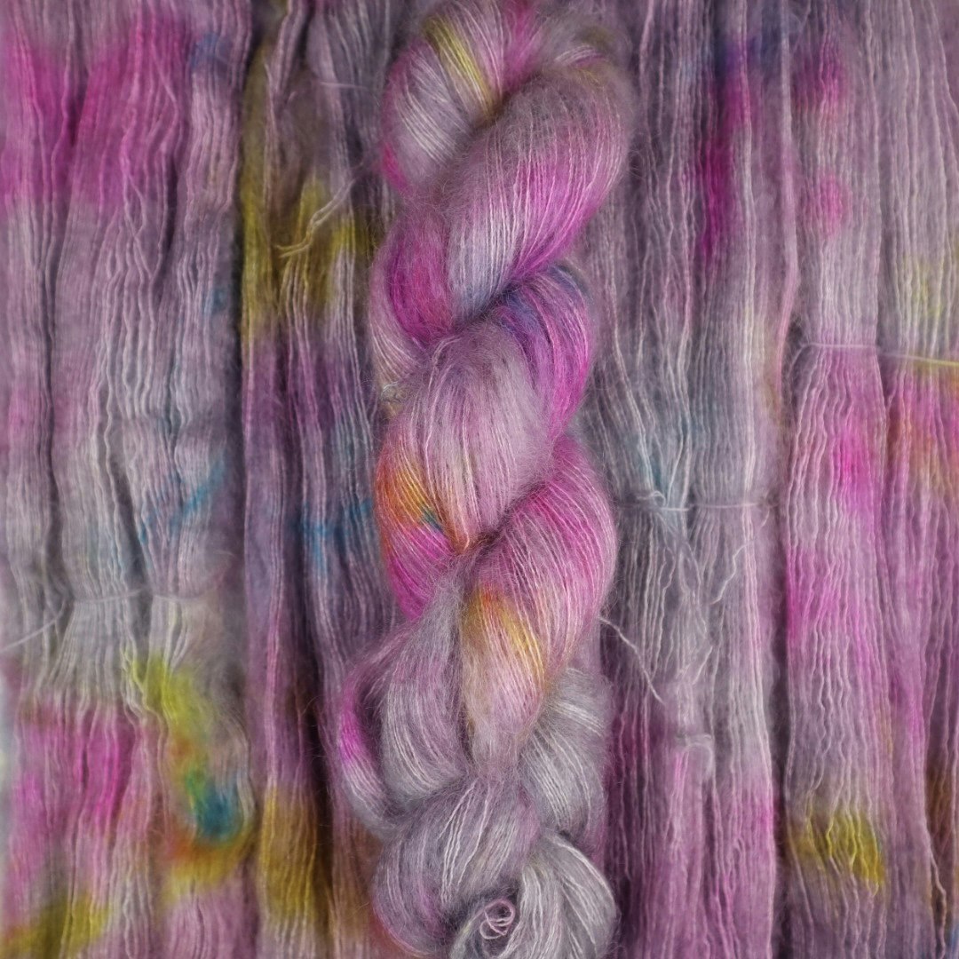 Nya Mohair Silke "Moody Pink" 50g