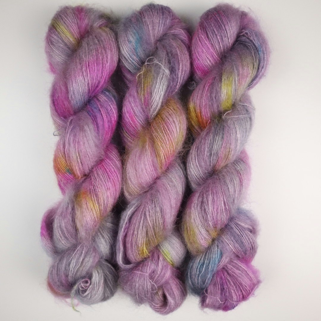 Nya Mohair Silke "Moody Pink" 50g
