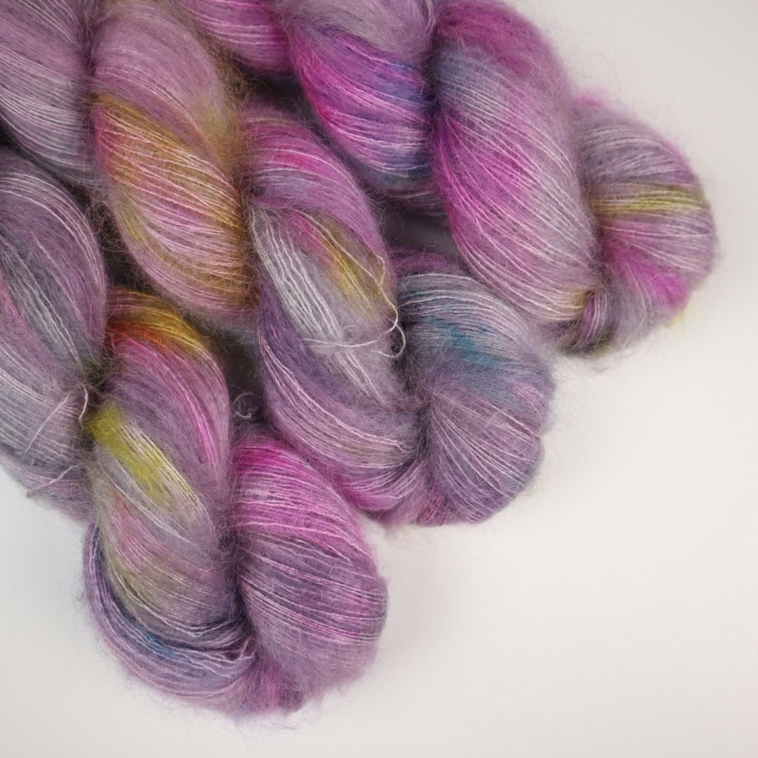 Nya Mohair Silke "Moody Pink" 50g
