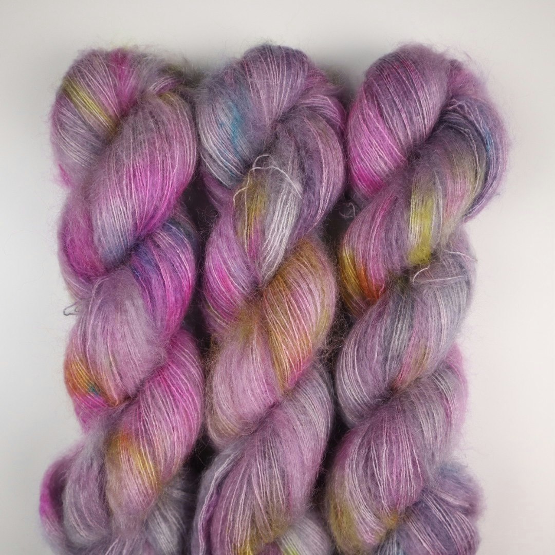 Nya Mohair Silke "Moody Pink" 50g