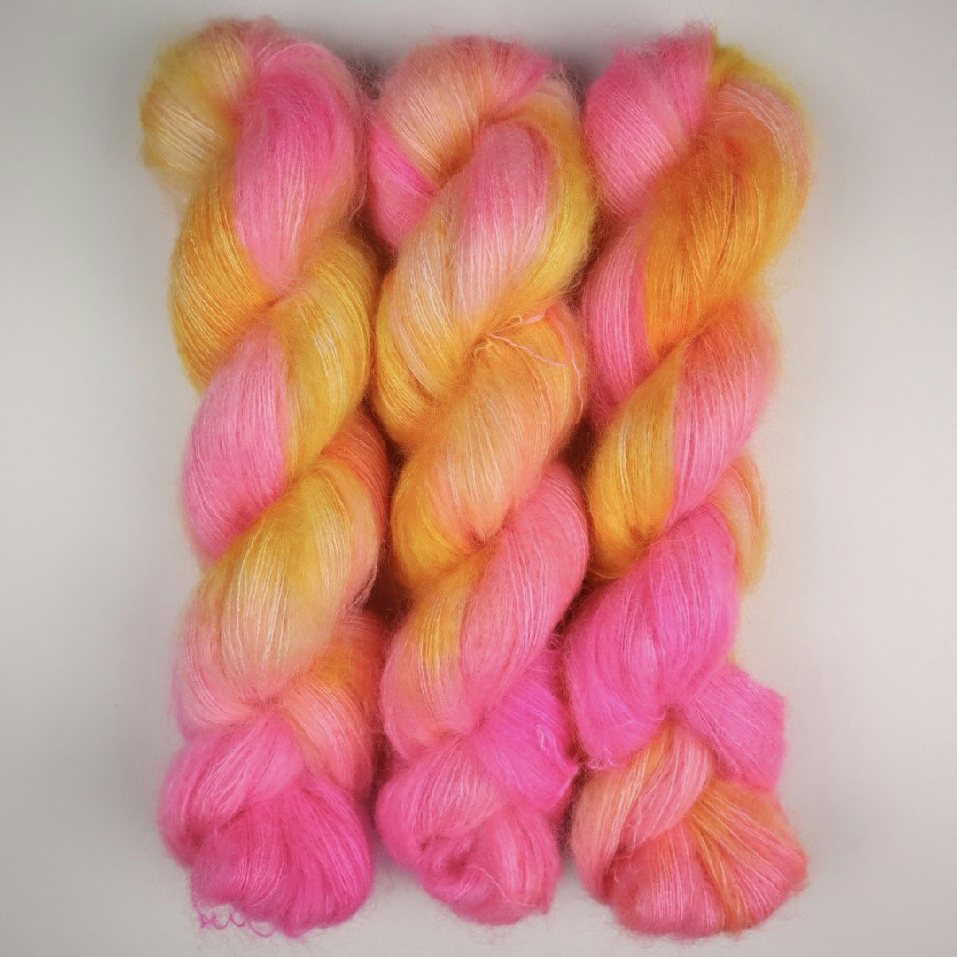 Nya Mohair Silke "Aperol Spritz" 50g