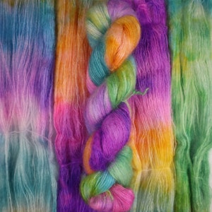 Nya Mohair Silke "Clown" 50g