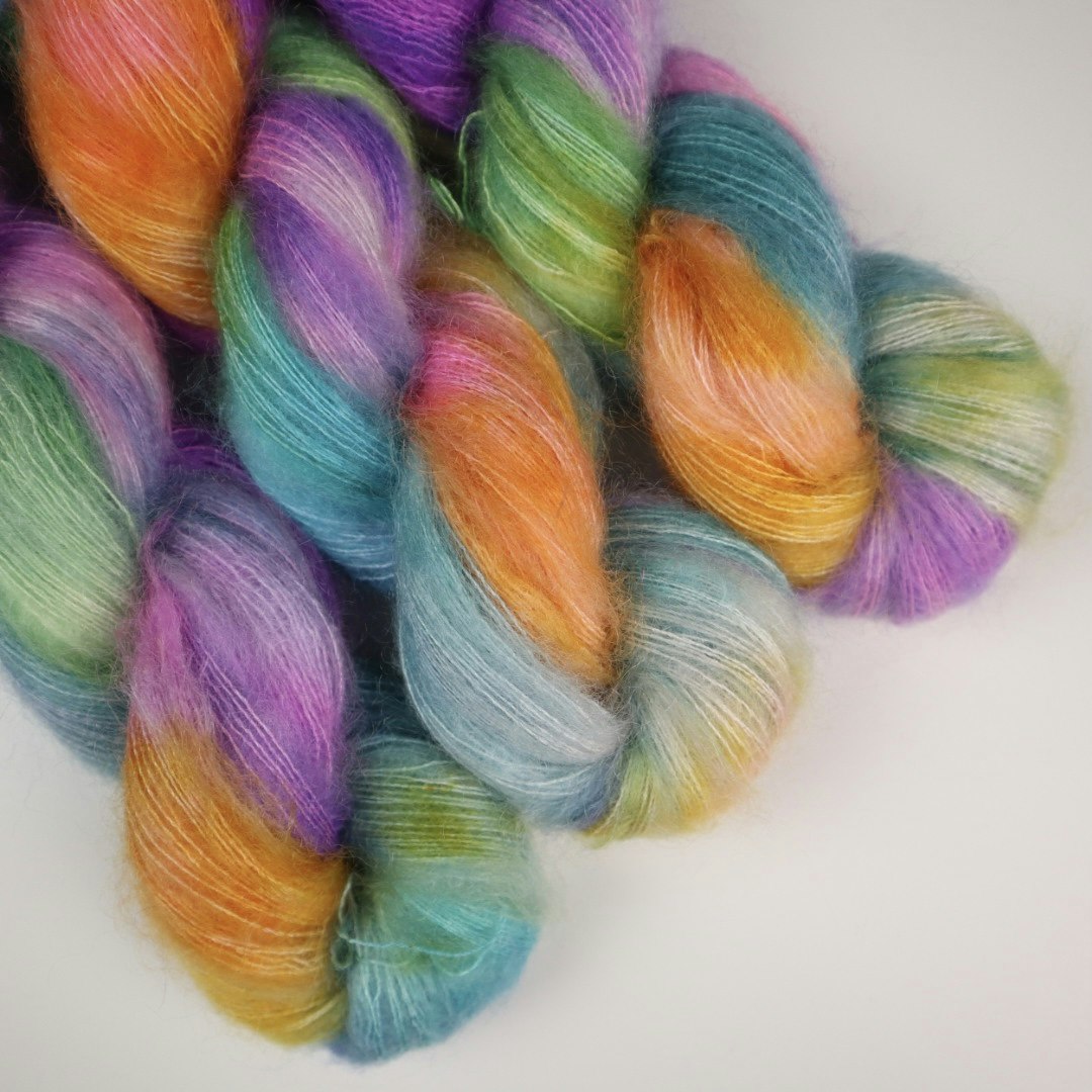 Nya Mohair Silke "Clown" 50g