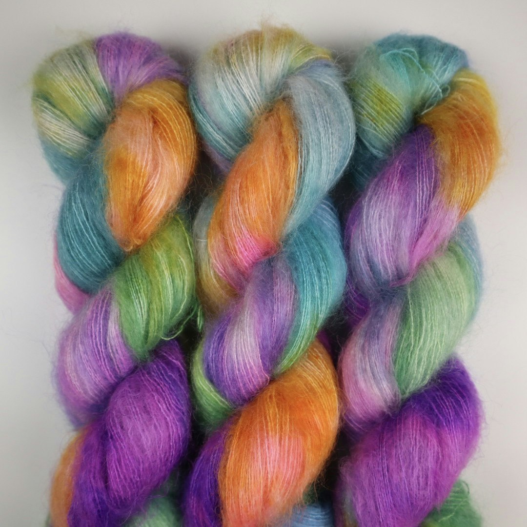 Nya Mohair Silke "Clown" 50g
