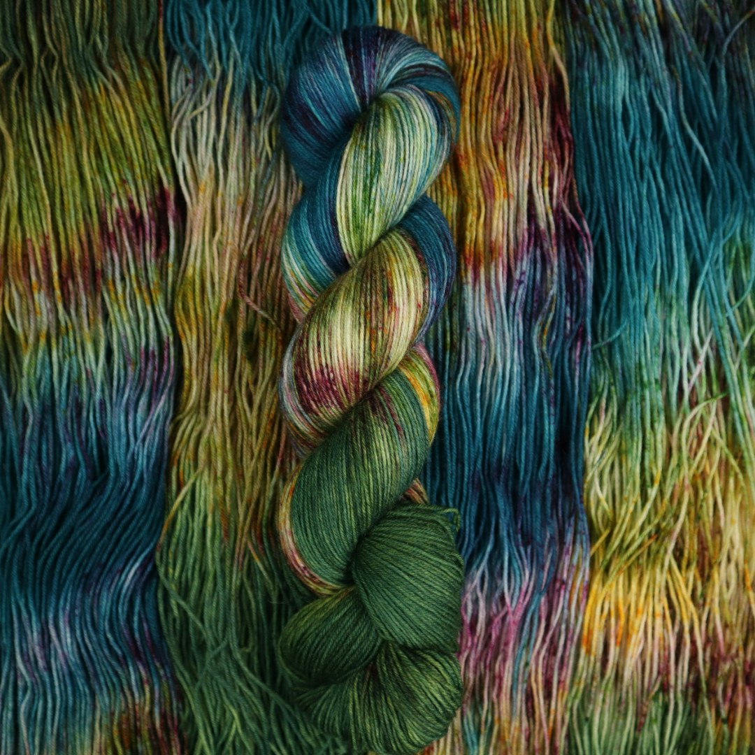 Sockgarn "Höstlängtan Grön"