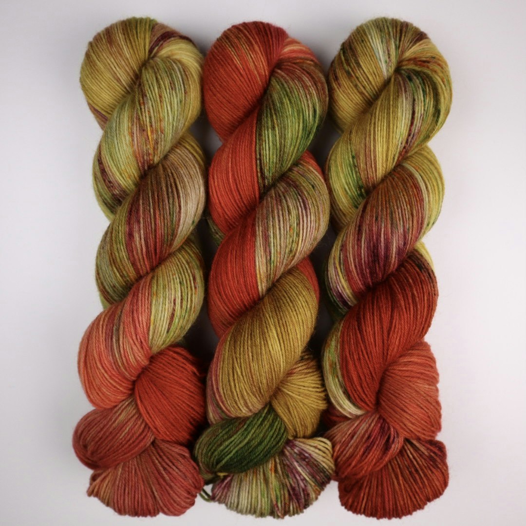 Sockgarn "Höstlängtan Orange"