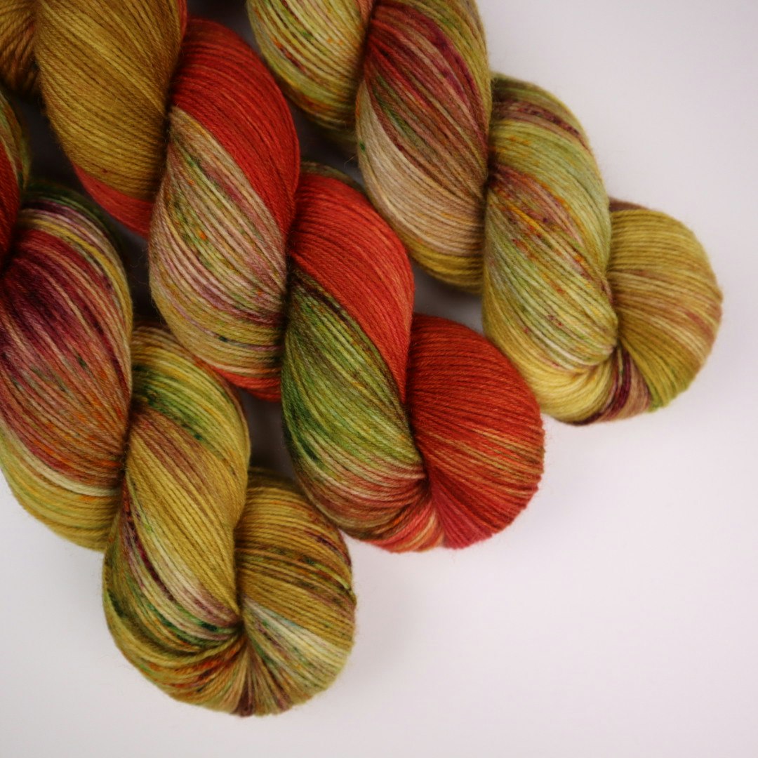 Sockgarn "Höstlängtan Orange"