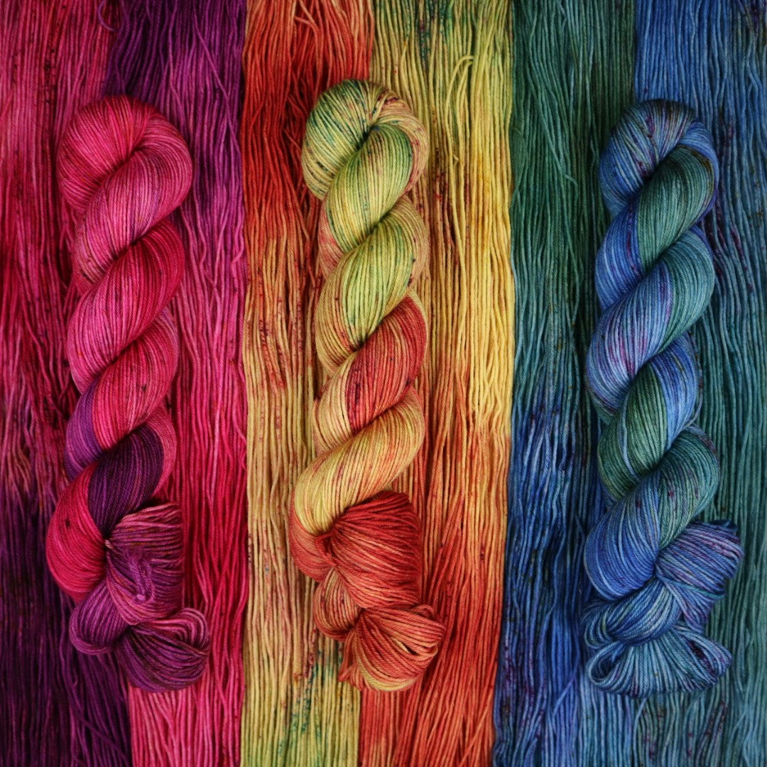 Merino Sock-kit 3x50g "Tresmak lite mörkare"