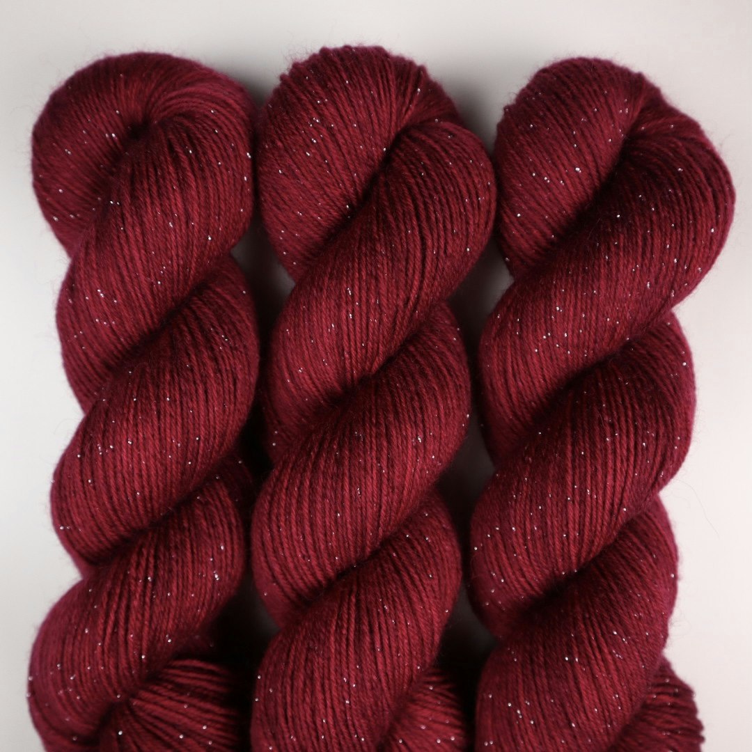 GLITTER Sockgarn "Rödpang"