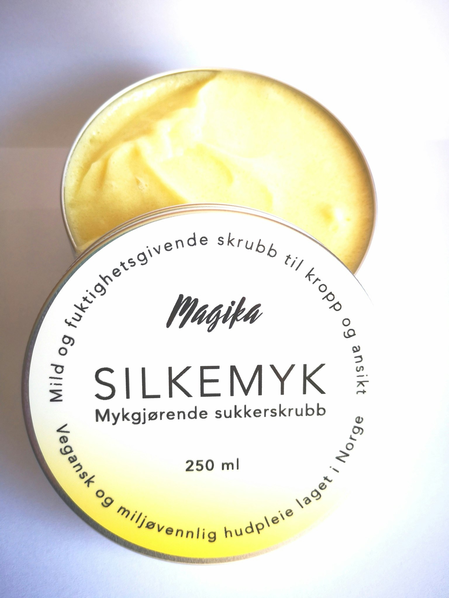 Restesalg Silkemyk sukkerskrubb 250 ml NB datovare