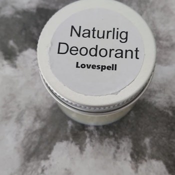 Lovespell naturlig deodorant.