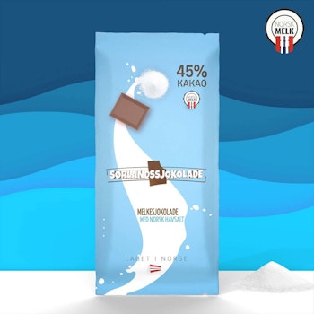 Melkesjokolade med norsk havsalt.