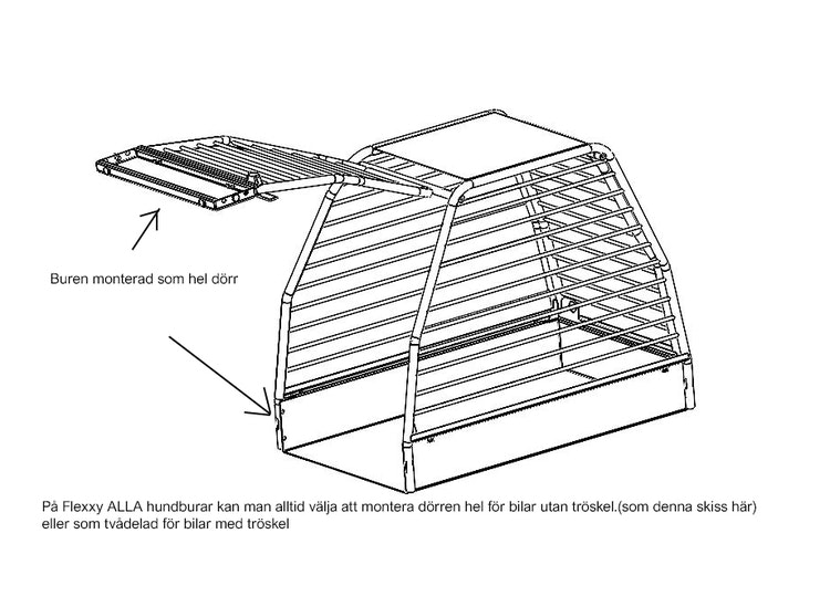 Flexxy dog cage Medium wide