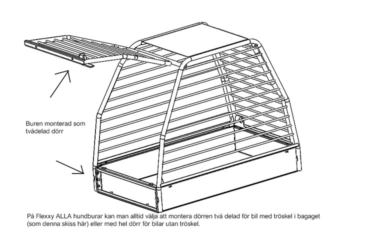 Flexxy dog cage Medium wide