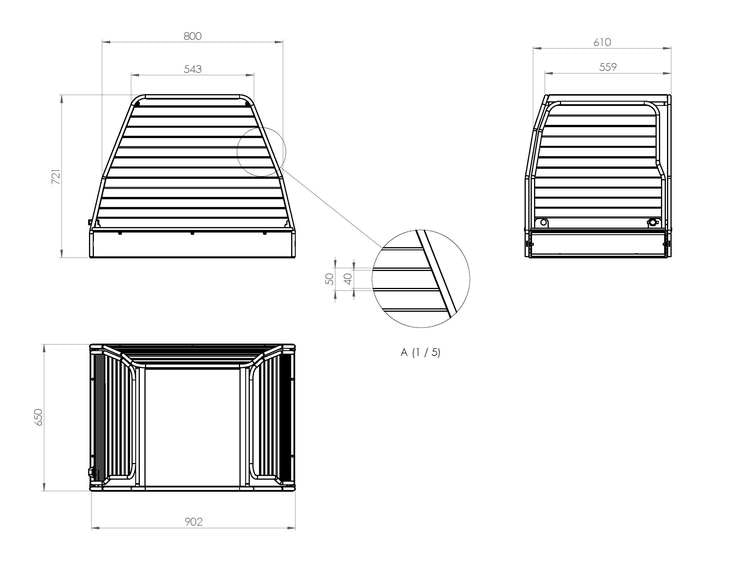 Flexxy dog cage Large