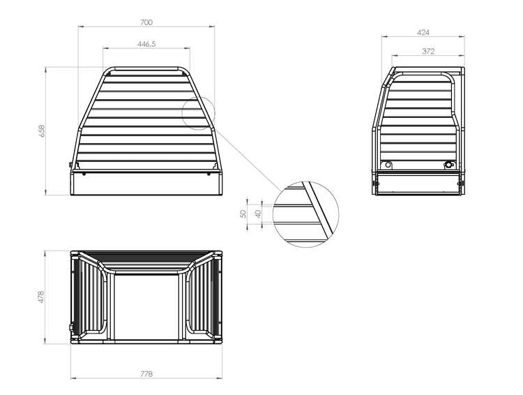 Flexxy dog cage Medium