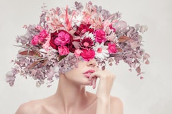 Woman And Flowers