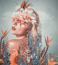 Abstract Flower Woman