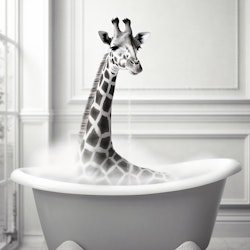 Giraffe In Bath
