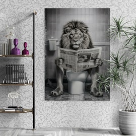 Lion On Toilet
