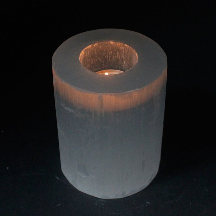 Ljuslykta Selenit (Cylinder 10 cm)