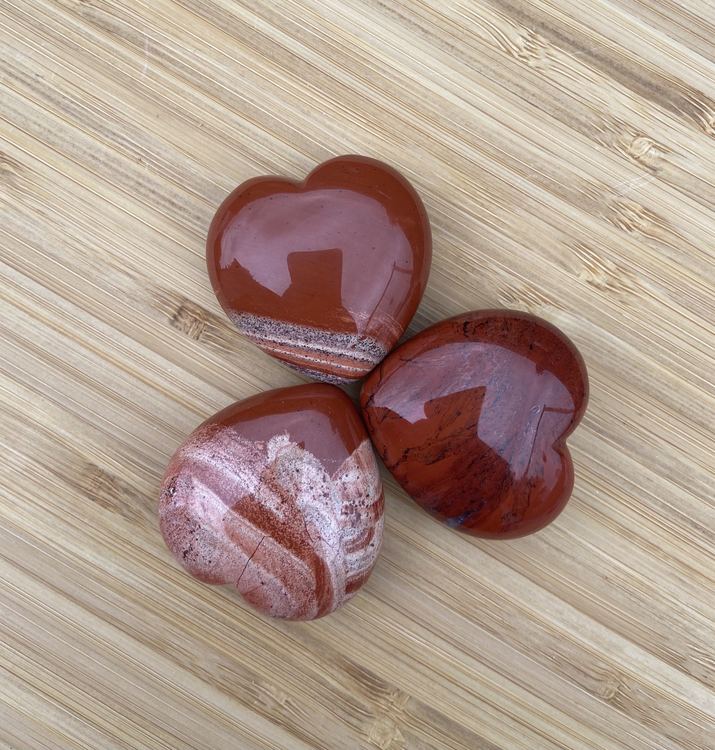 Hjärta Jaspis Röd (4 x 4 cm)
