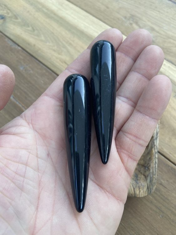 Akupressurstav Obsidian (Svart)