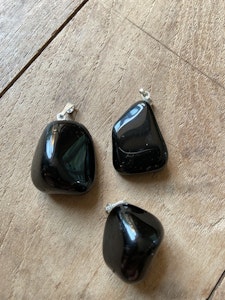 Kristallhänge Obsidian (925-Silver)