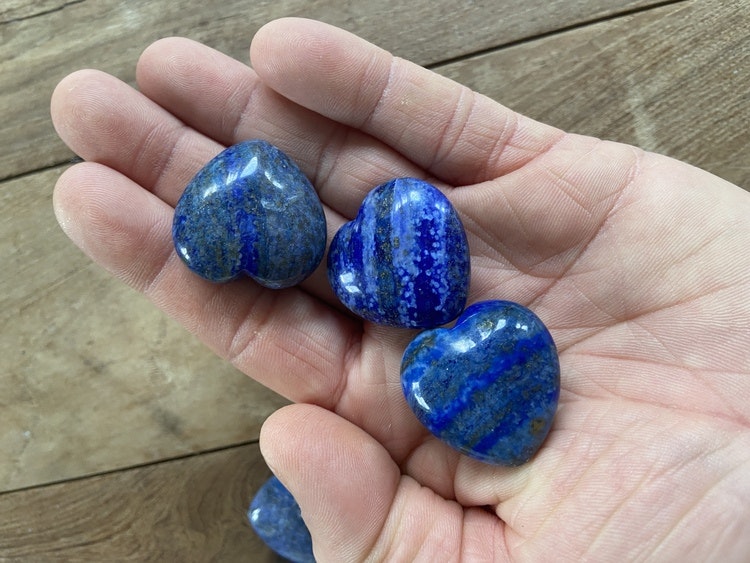 Hjärta Lapis Lazuli (3 x 3 cm)