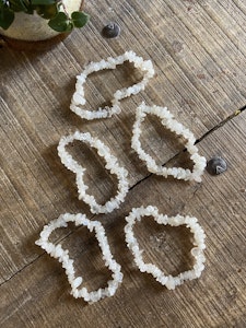 Armband Månsten Vit (Chips)