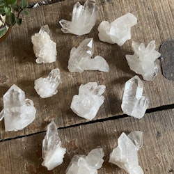 Bergkristall, kluster (medium)