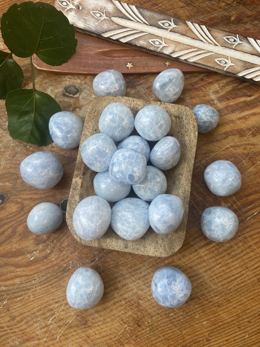 Kalcit blå (Cuddle stone)