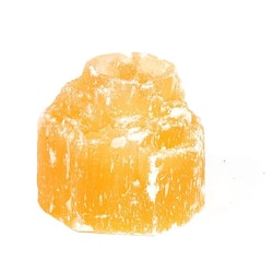 Ljuslykta Orange Selenit (Torn 8 cm)