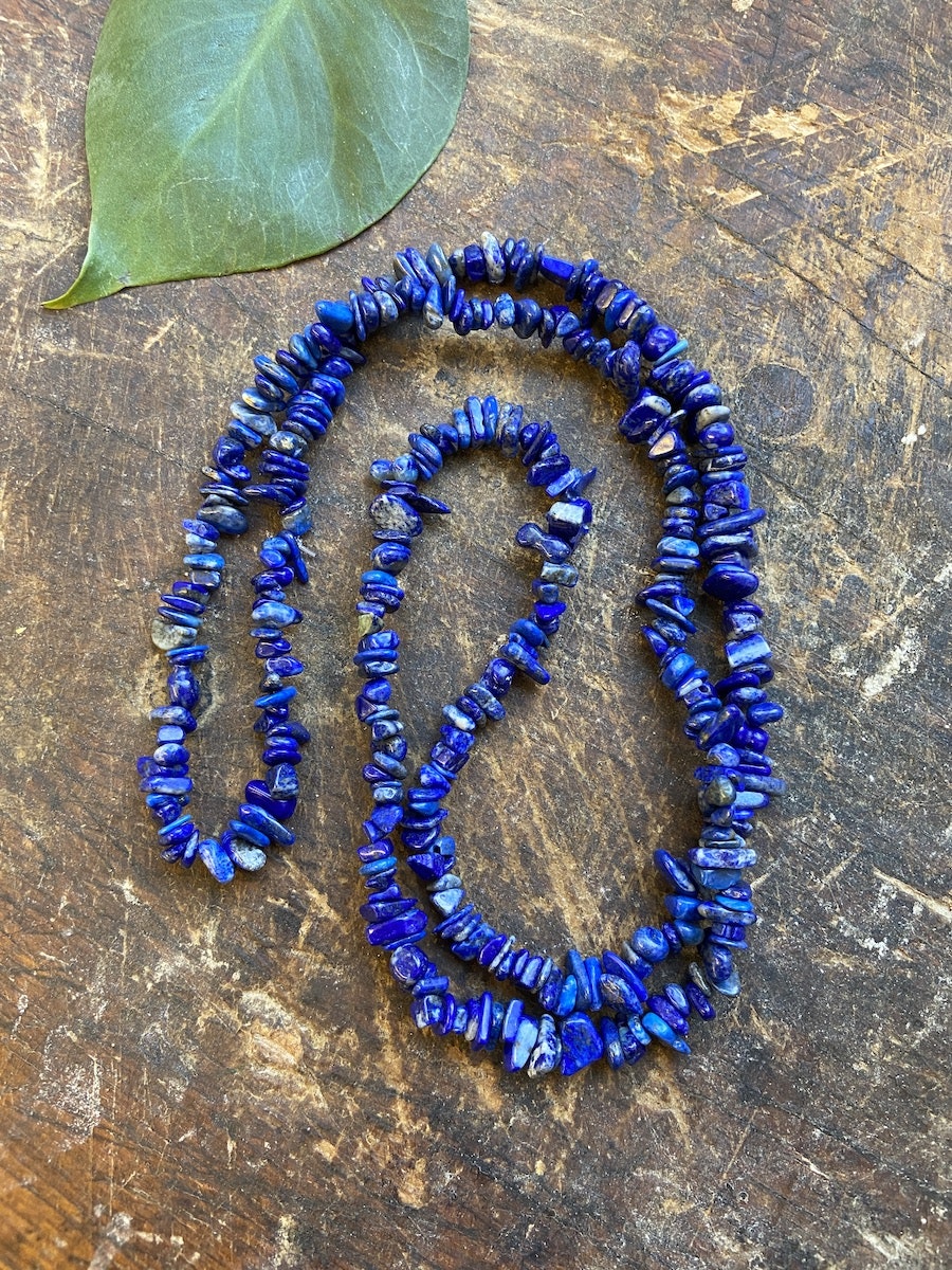 Halsband Lapis Lazuli (Långt)